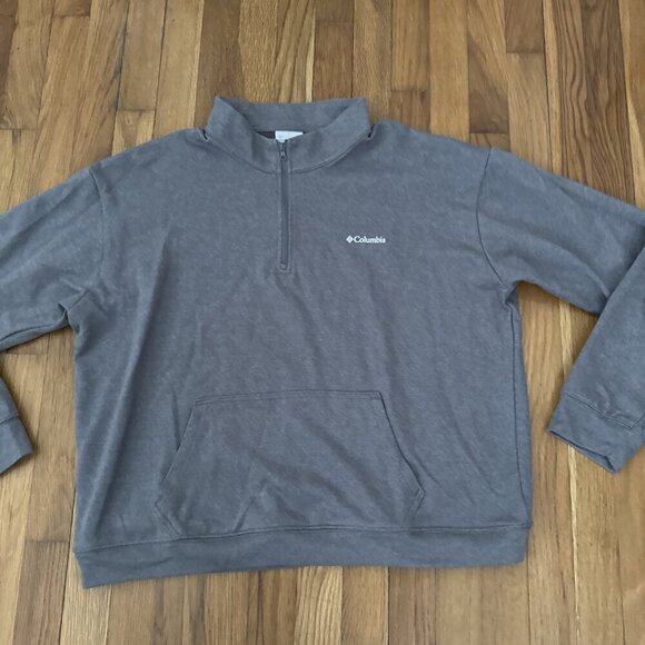 Columbia Women's Gray Sweater Quarter Zip Pullover Size XXL. - Picture 3 of 5